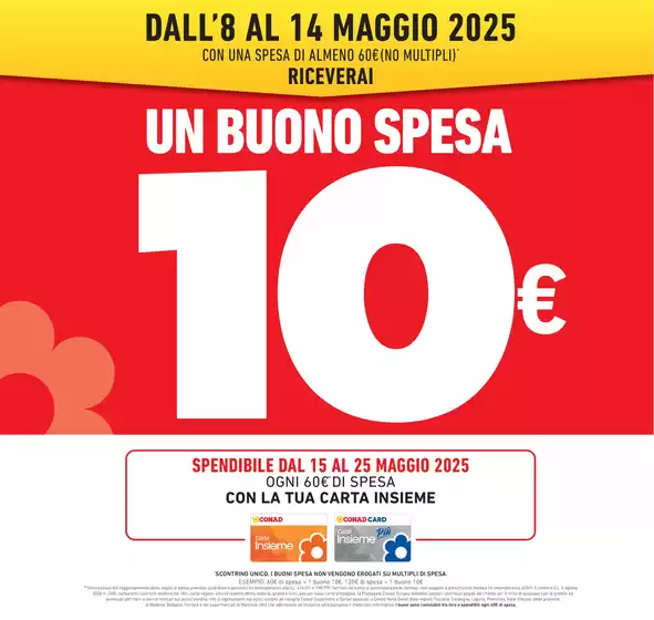 Volantino Conad | Prendi 2, paghi 1 | 8/5/2025 - 21/5/2025