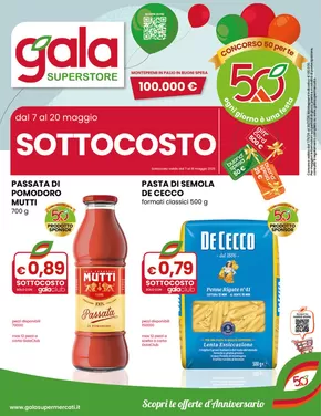 Offerte di Iper e super a Sassocorvaro Auditore | Sottocosto in Gala | 7/5/2025 - 20/5/2025