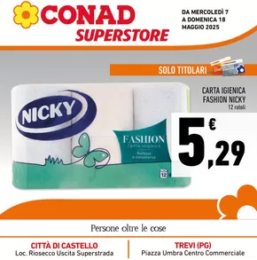 Offerte di Iper e super a Cannara | Extra Convenienza in Conad Superstore | 7/5/2025 - 18/5/2025