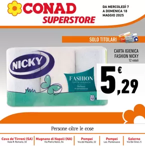 Offerte di Iper e super a Poggiomarino | Extra Convenienza in Conad Superstore | 7/5/2025 - 18/5/2025