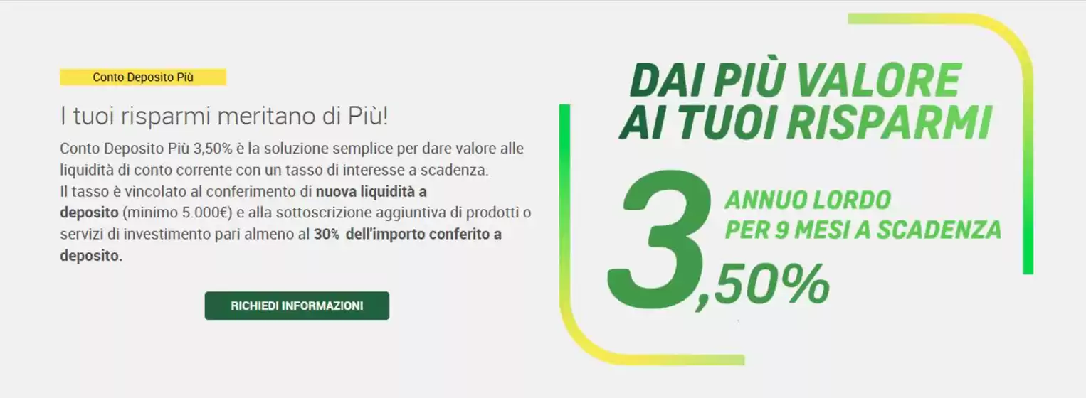 Volantino Credem a Bari | 3,50% | 5/5/2025 - 20/6/2025