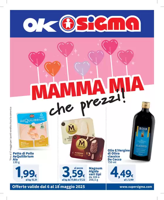 Volantino Sigma a Milano | Mamma mia che prezzi! , Ok Sigma | 6/5/2025 - 18/5/2025