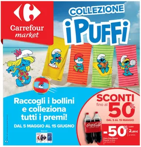 Volantino Carrefour Market a Valvestino | Collezione i puffi  | 5/5/2025 - 15/5/2025