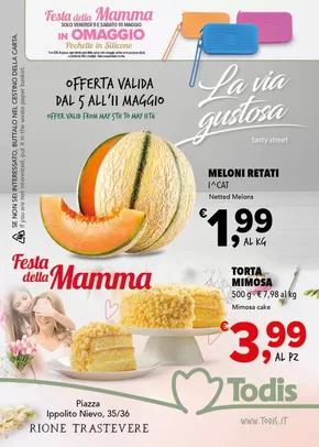 Volantino Todis a Albano Laziale | La via gustosa | 5/5/2025 - 11/5/2025