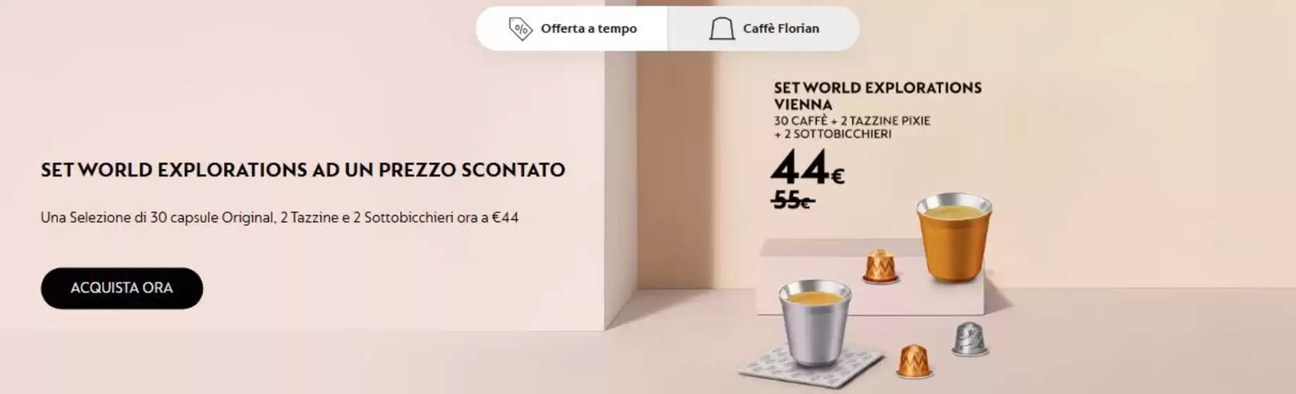 Volantino Nespresso a Grugliasco | Set world explorations ad un prezzo scontato | 5/5/2025 - 18/5/2025