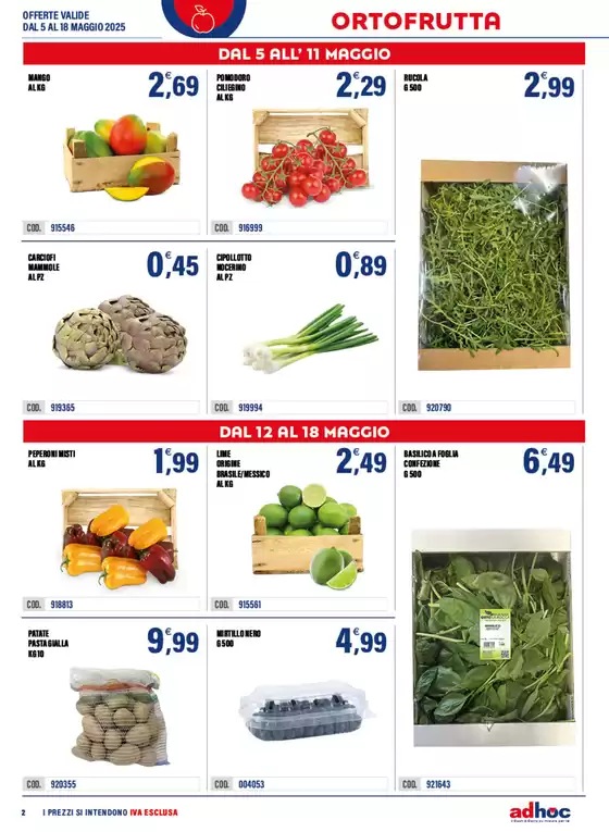 Volantino Adhoc | Offerte valide dal 5 al 19 maggio | 5/5/2025 - 18/5/2025