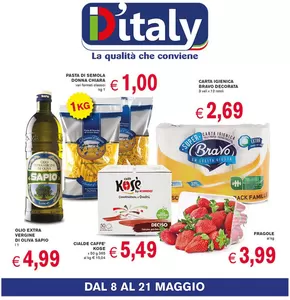 Offerte di Iper e super a Porto San Giorgio | La qualità che conviene in D'Italy | 8/5/2025 - 21/5/2025