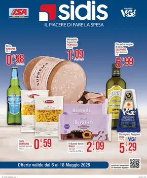 Offerte di Iper e super a Irgoli | Il piacere di fare la spesa in Sidis | 5/5/2025 - 18/5/2025