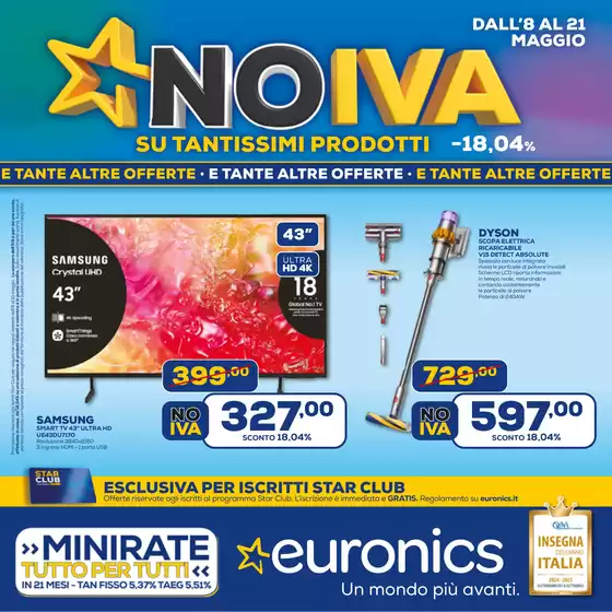 Volantino Euronics a San Giovanni Teatino | No IVA | 8/5/2025 - 21/5/2025
