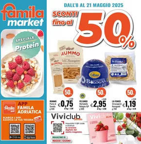 Volantino Famila Market | Sconti fino al 50% | 8/5/2025 - 21/5/2025