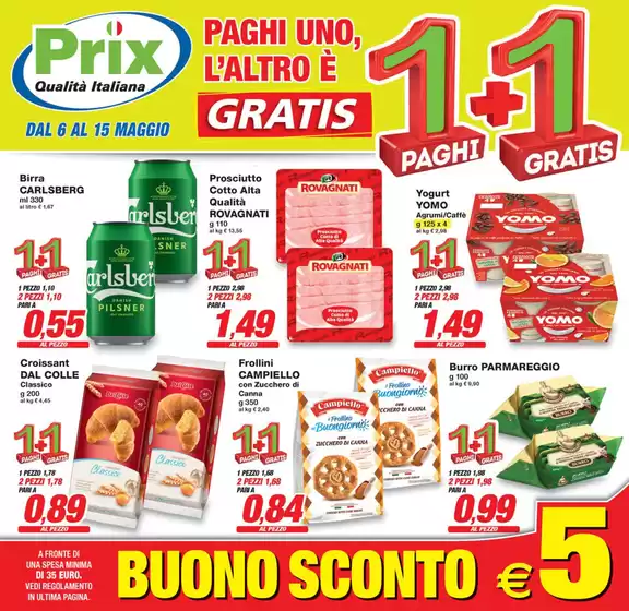 Volantino Prix a Trento | 1+1 | 6/5/2025 - 15/5/2025