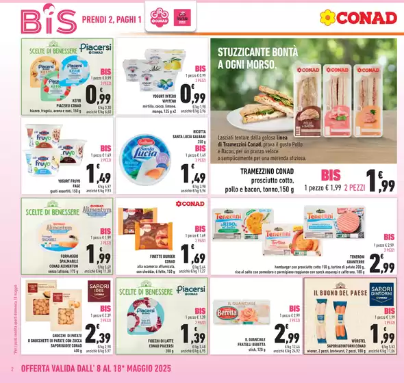 Volantino Conad | Prendi 2, paghi 1 | 8/5/2025 - 18/5/2025