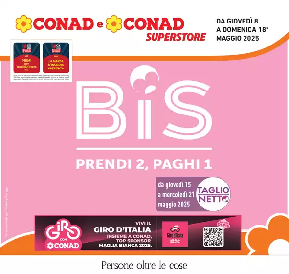 Volantino Conad Superstore a Falconara Marittima | Prendi 2, paghi 1 | 8/5/2025 - 18/5/2025