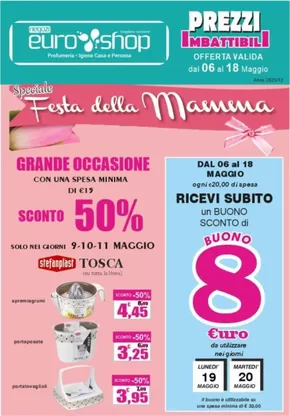 Offerte di Cura casa e corpo a Monopoli | Festa della mamma in Euro Shop | 6/5/2025 - 18/5/2025