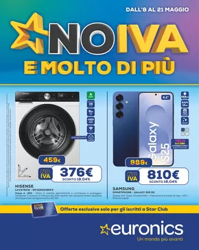 Volantino Euronics a Roma | No Iva e molto di più | 8/5/2025 - 21/5/2025