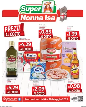Offerte di Iper e super a Badesi | Prezzi al costo! in Nonna Isa | 6/5/2025 - 18/5/2025