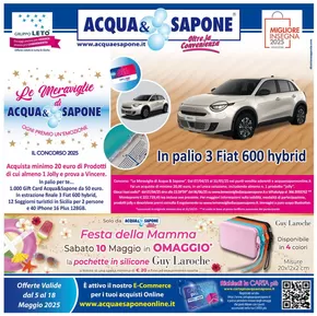 Offerte di Cura casa e corpo a Zafferana Etnea | Festa della Mamma in Acqua & Sapone | 6/5/2025 - 18/5/2025
