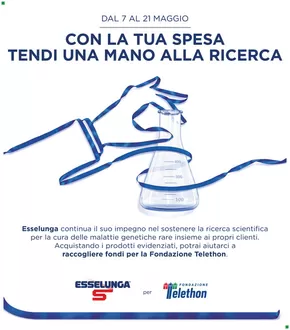 Volantino Esselunga | Raccolta Fondi Telethon | 7/5/2025 - 21/5/2025