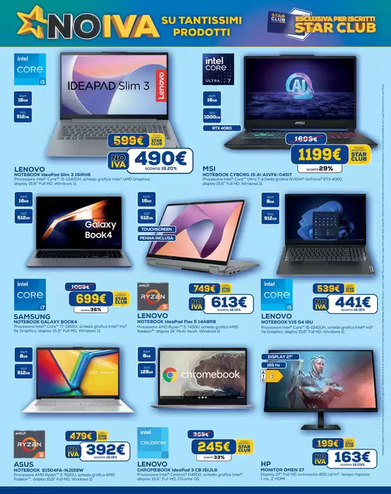 Volantino Euronics a Cusano Milanino | No IVA su tantissimi prodotti | 8/5/2025 - 21/5/2025