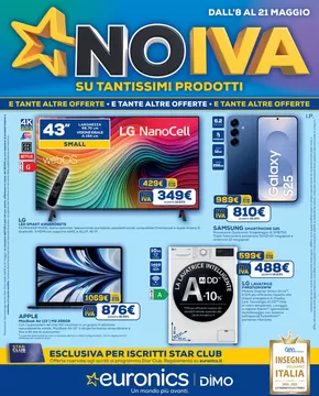 Volantino Euronics a Pigna | No IVA su tantissimi prodotti | 8/5/2025 - 21/5/2025