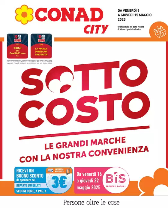 Volantino Conad City a Sesto San Giovanni | SOTTOCOSTO | 9/5/2025 - 15/5/2025