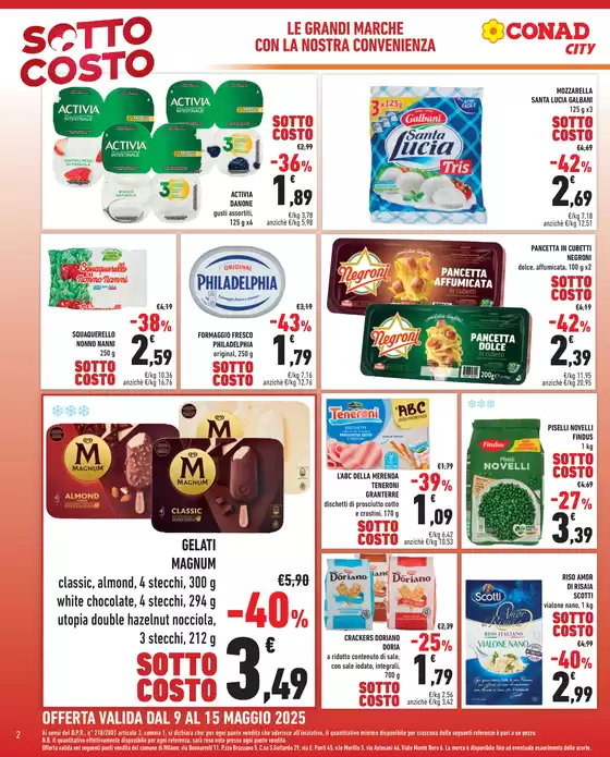 Volantino Conad City a Sesto San Giovanni | SOTTOCOSTO | 9/5/2025 - 15/5/2025
