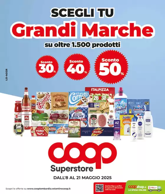 Volantino Coop a Milano | Grandi marche | 8/5/2025 - 21/5/2025