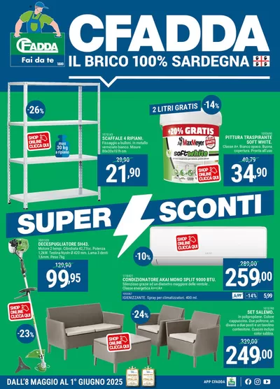 Volantino CFadda a Tortolì | Super Sconti di Maggio | 8/5/2025 - 1/6/2025