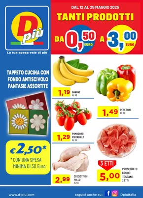 Volantino Dpiu | Tanti prodotti da 0.50 euro a 3.00 euro | 12/5/2025 - 25/5/2025