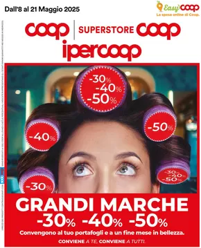 Volantino Ipercoop a Marghera | Grandi marche 30% 40% 50% | 8/5/2025 - 21/5/2025