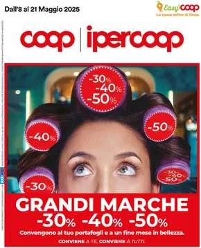Volantino Ipercoop a Finale Emilia | Grandi marche 30% 40% 50% | 8/5/2025 - 21/5/2025