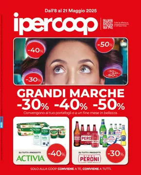 Volantino Ipercoop a Molfetta | Grandi marche 30% 40% 50% | 8/5/2025 - 21/5/2025