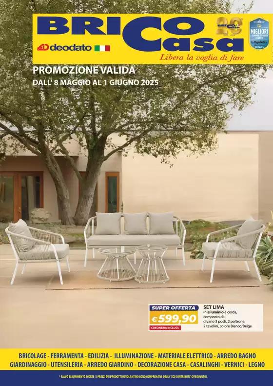 Volantino Brico Casa a Bari | Libera la voglia di fare | 8/5/2025 - 1/6/2025
