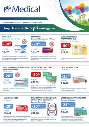 Offerte di Salute e Benessere a Latina | Scopri le nostre offerte piu vantaggiose in + Medical Parafarmacia | 7/5/2025 - 3/7/2025