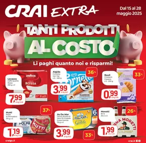 Volantino Crai a Tambre D'ALPAGO | Tanti prodotti al costo | 15/5/2025 - 28/5/2025