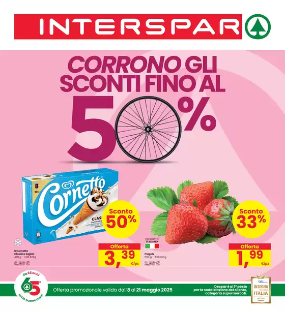 Volantino Interspar a Carpi | CORRONO GLI SCONTI FINO AL 50% | 8/5/2025 - 21/5/2025