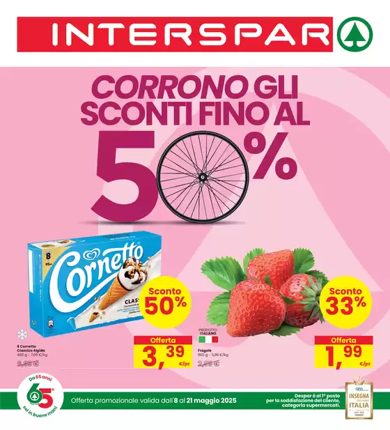 Volantino Interspar a Pradamano | CORRONO GLI SCONTI FINO AL 50% | 8/5/2025 - 21/5/2025