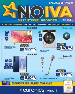 Volantino Euronics | NO IVA - SU TANTISSIMI PRODOTTI | 8/5/2025 - 22/5/2025
