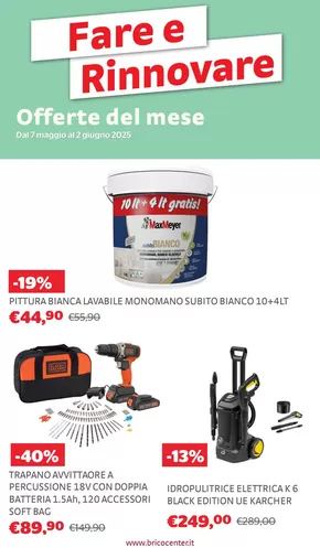 Offerte di Bricolage a Gorizia | Fare e rinnovare in Bricocenter | 8/5/2025 - 2/6/2025