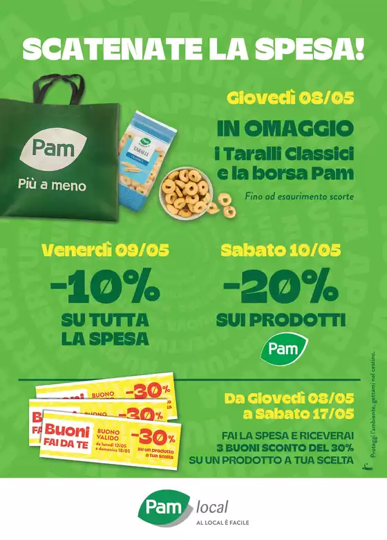 Volantino Pam Local a Torino | Nuova apertura | 8/5/2025 - 31/5/2025