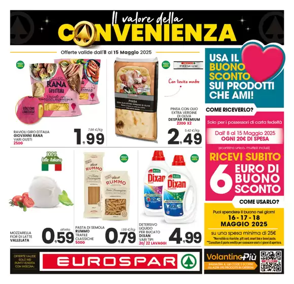 Volantino Eurospar a Pescara | Il valore della convenienza | 8/5/2025 - 15/5/2025