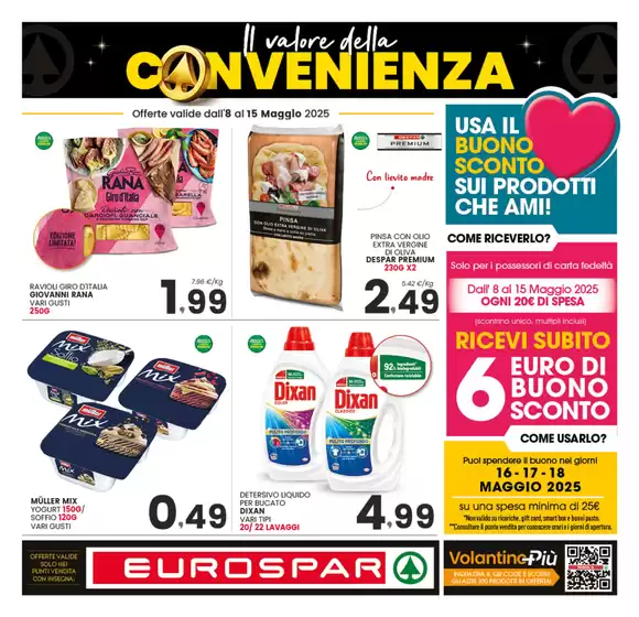 Volantino Eurospar a Massafra | Il valore della convenienza | 8/5/2025 - 15/5/2025