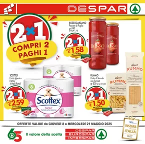 Volantino Eurospar | 2x1 compri 2 paghi 1  | 8/5/2025 - 21/5/2025