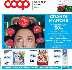 Offerte di Iper e super a Massa Marittima | Grandi marche in Coop | 8/5/2025 - 21/5/2025