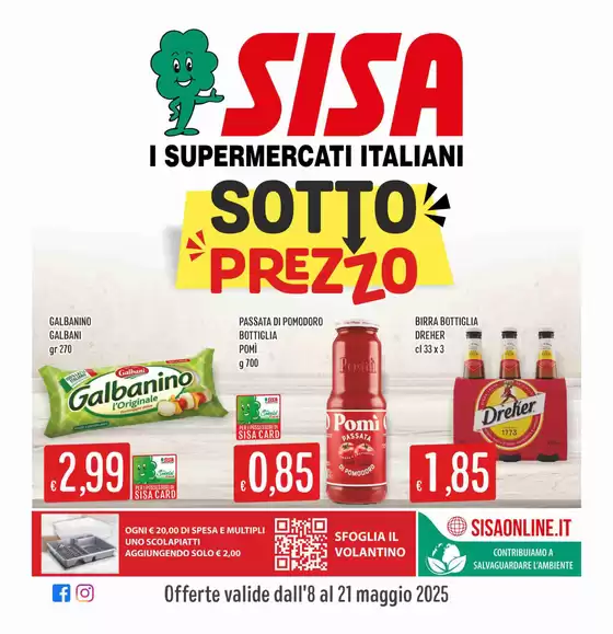 Volantino Sisa | Sotto prezzo | 8/5/2025 - 21/5/2025