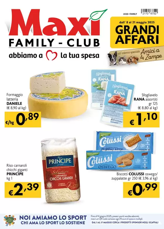 Volantino Maxì Family a Azzano Decimo | Grandi affari | 8/5/2025 - 21/5/2025