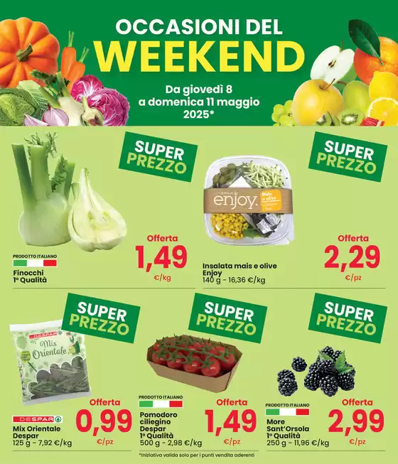 Volantino Despar | OCCASIONI DEL WEEKEND | 8/5/2025 - 11/5/2025
