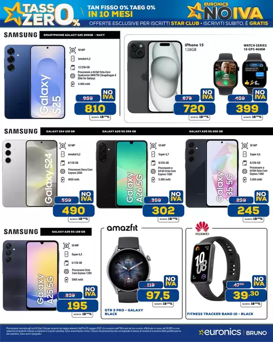 Volantino Euronics a Milano | No IVA su tantissimi prodotti! | 8/5/2025 - 21/5/2025