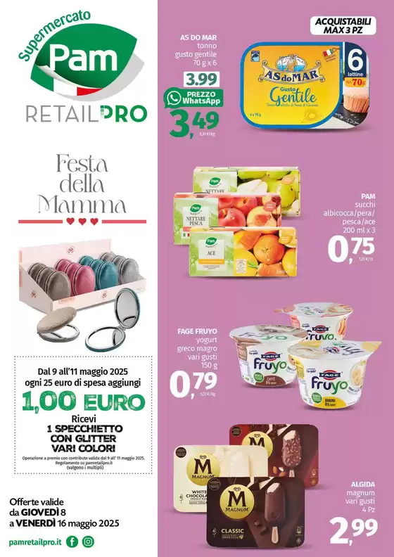 Volantino Pam RetailPro a Sant'Anastasia | Festa della mamma | 8/5/2025 - 16/5/2025