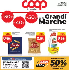 Volantino Coop | 30% 40% 50% sulle grandi marche | 8/5/2025 - 21/5/2025
